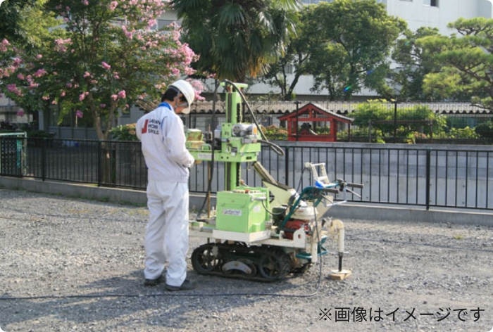 地盤調査の様子