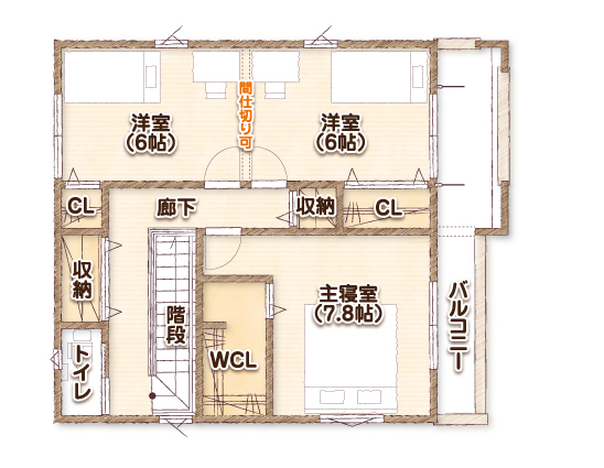 グローバルガーデン 岐阜市柳津町丸野5丁目4号地 2階間取り図