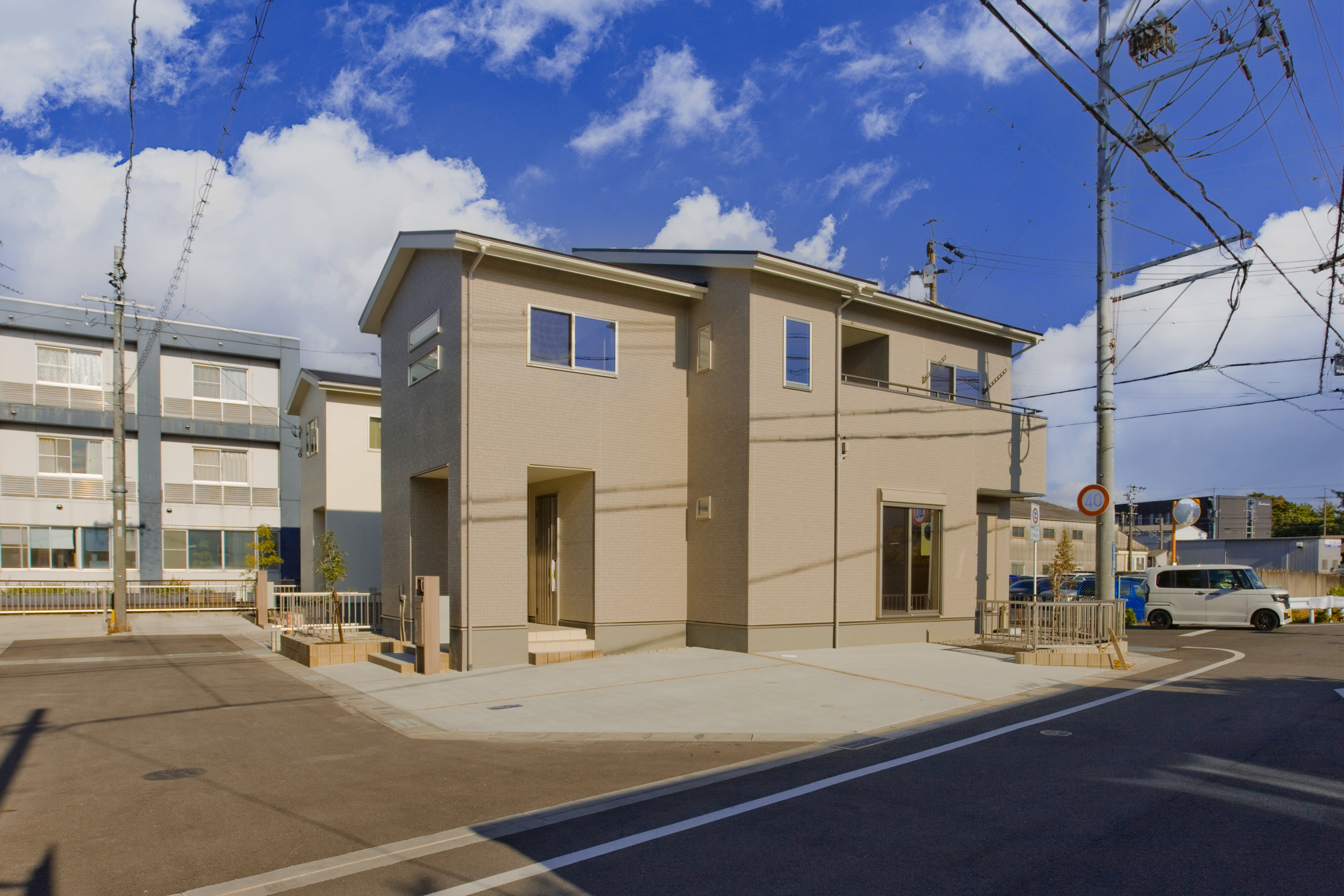 グローバルガーデン 四日市市白須賀5号地 外観（斜め）