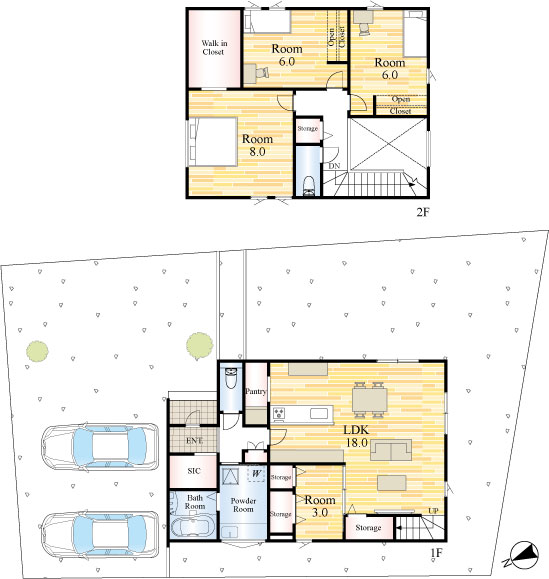 Lumina Terrace 飯塚駅西6号地 間取り図