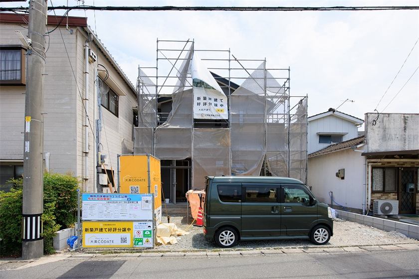 建築中の現地（2026年8月完成予定）