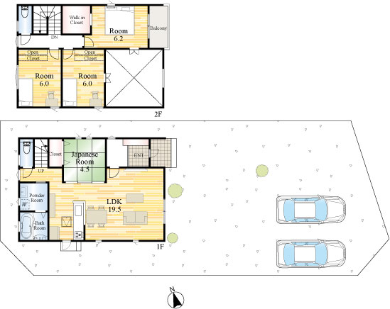 Lumina Terrace 飯塚駅西2号地 間取り図