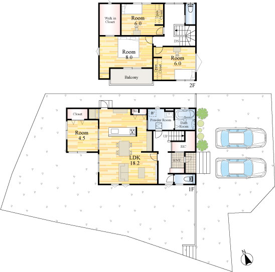 Lumina Terrace 飯塚駅西4号地 間取り図