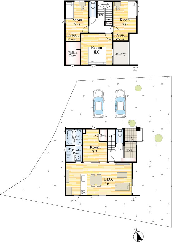 Lumina Terrace 飯塚駅西5号地 間取り図