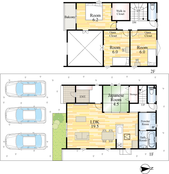 ONEHOUSE 熊本市南区御幸笛田2丁目2号地 間取り図