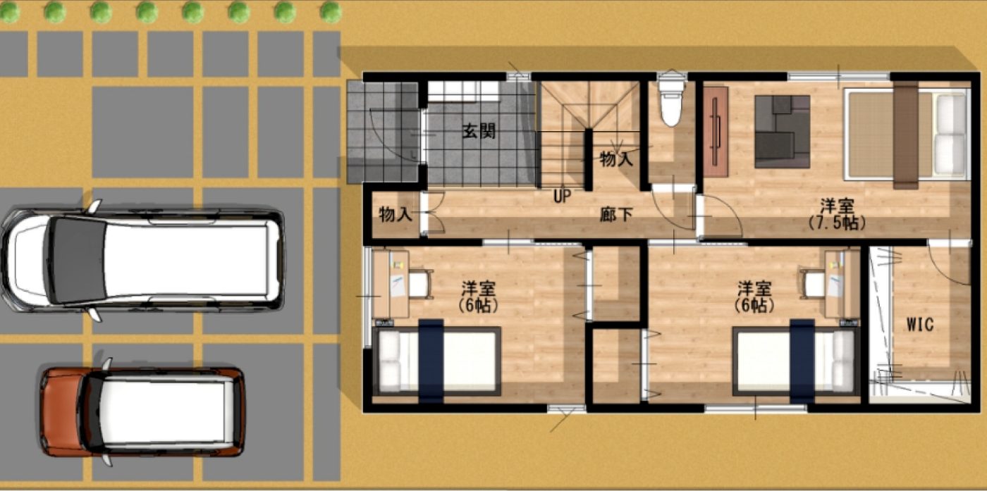 1階間取り図（拡大）