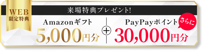 来場特典プレゼント Amazonギフト券 5,000円分