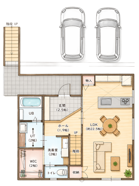 1階間取り図