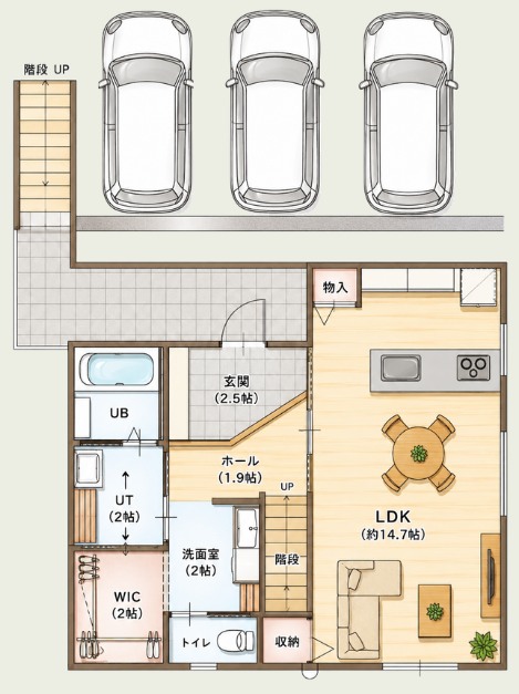 1階間取り図