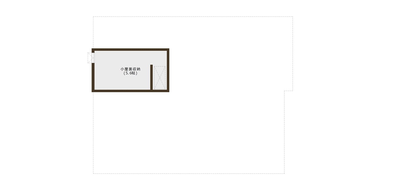 アイフルホーム福島店 高子岡平屋展示場 小屋裏間取り図