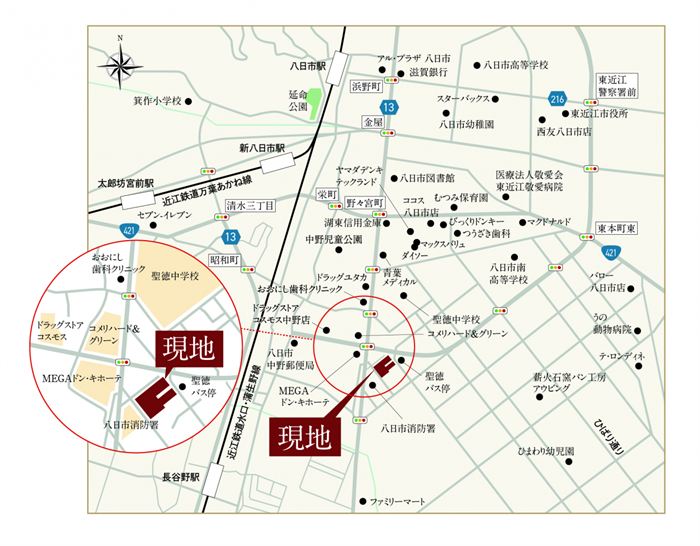 現地案内図