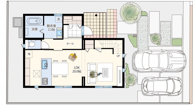 ユニオンシティ草津駒井沢 2-5号地 間取り図 1F