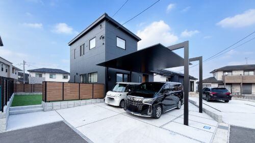 施工事例 36坪の4LDK グレーインテリアのスタイリッシュな住まい