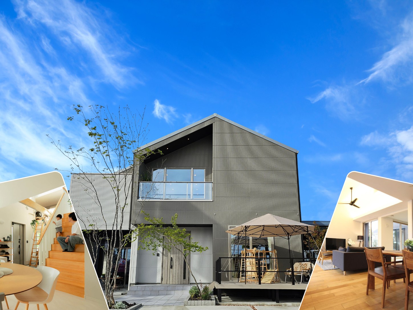 ユニバーサルホーム 八代店 モデルハウス外観／すご基礎×心地ゆか・一階全面床暖房標準